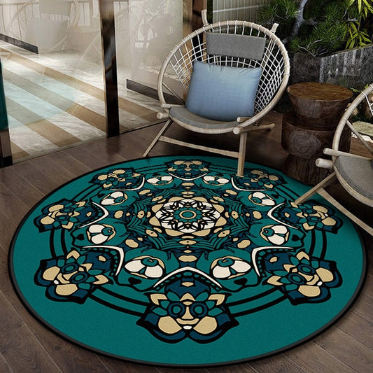Boho National Style Mandala Carpet